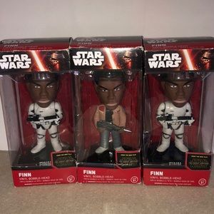 STAR WARS - FINN 3 vinyl bobble-heads SET